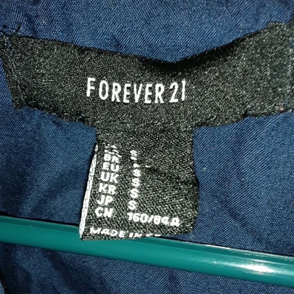 Navy blue crop jacket